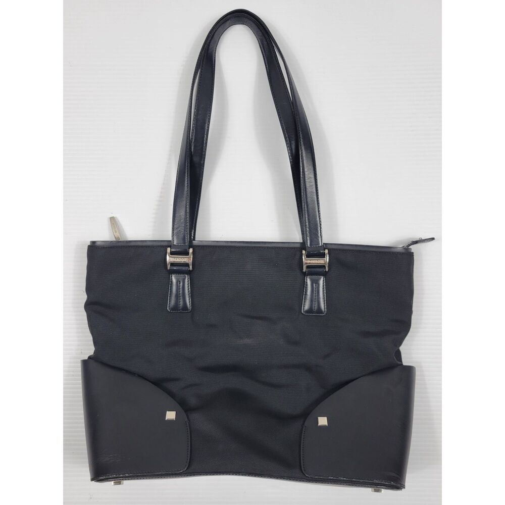 Pamela Dennis Black Shoulder Bag Purse Designed Heavy Duty RARE‎